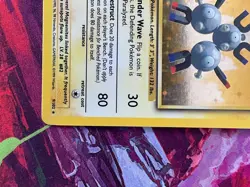Magneton LP 9 Base Set WOTC Holo Rare Pokemon TCG 1999 - Image 5
