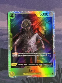 Sanji (104) OP04-104 SR One Piece Kingdoms of Intrigue Foil Near Mint NM - Image 1
