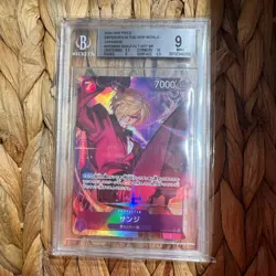 One Piece Sanji OP09-065 ALT ART SR JAP BGS 9 MINT - Image 1