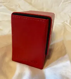 Magic: the Gathering MTG Red Mana Leatherette Deck Box 100+ Card Storage - Image 4