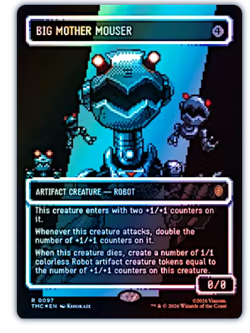Big Mother Mouser - Surge Foil - Borderless Teenage Mutant Ninja Turtles MTG - Image 1