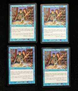 Accumulated Knowledge Nemesis x4 Playset LP MTG - English - Image 1