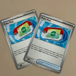 2x Poke Pad 198/217 Ascended Heroes Pokemon TCG - Image 1
