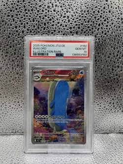 WAILORD ILLUSTRATION RARE POKEMON GERMAN JTG DE-JOURNEY TOGETHER 2025 162 PSA 10 - Image 1