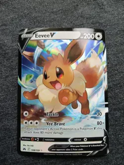 Pokemon TCG Eevee V 108/159 Crown Zenith Ultra Rare NM - Image 1
