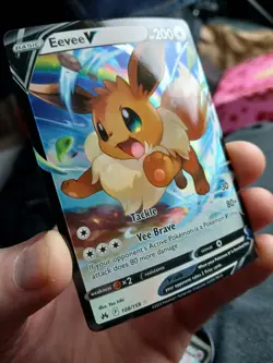 Pokemon TCG Eevee V 108/159 Crown Zenith Ultra Rare NM - Image 3