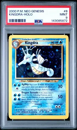 2000 Pokemon Neo Genesis - Kingdra - Holo - PSA 9 - Image 1