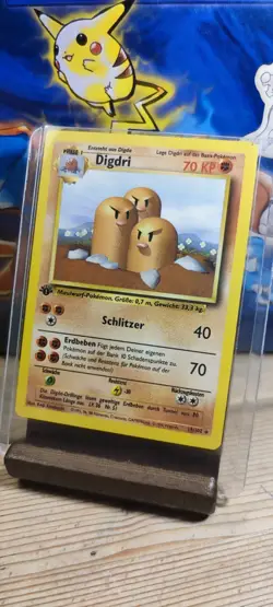 Digdri 19/102 *1. Edition Basis Set Ger 🇩🇪 Pokemon TCG Vintage 1999 ⭐NM EX - Image 1
