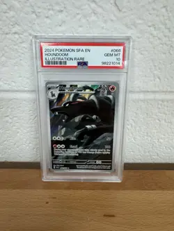 2024 POKEMON SFA EN-SHROUDED FABLE ILLUSTRATION RARE #066 HOUNDOOM PSA 10 - Image 1