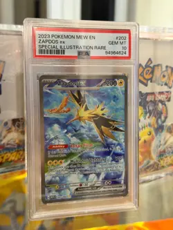 2023 POKEMON MEW EN-151 SPECIAL ILLUSTRATION RARE #202 ZAPDOS EX PSA 10 - Image 1