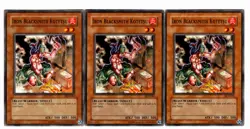 Yugioh- 3X Iron Blacksmith Kotetsu - Common - Unlimited - DCR-064 - Light Play - Image 1