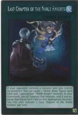 Yugioh Last Chapter Of The Noble Knights NKRT-EN017 Platinum Rare Edition NM - Image 1