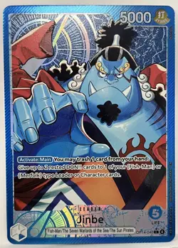 Jinbe - OP14-040 (Alternate Art) OP14-040 The Azure Sea's Seven Foil One Piece - Image 1