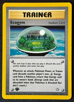 1st Edition Ecogym - Neo Genesis - #84/111 - Vintage Pokemon Card 2000 WOTC - Image 1