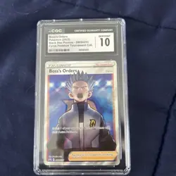 Pokemon Boss's Orders Cyrus Full Art Promo Holo SWSH251 CGC 10 Trainer Card - Image 1