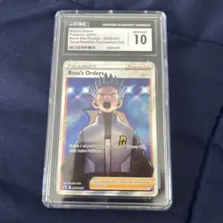 Pokemon Boss's Orders Cyrus Full Art Promo Holo SWSH251 CGC 10 Trainer Card - Image 4