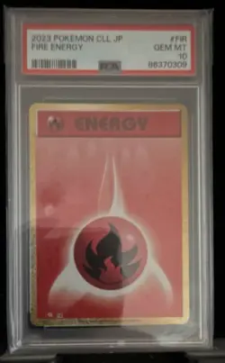 Pokemon TCG Fire Energy Basic Energy Card CLL JP 2023 PSA 10 Card Stock - Image 1
