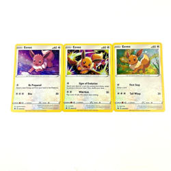 Pokemon TCG Eevee Promo 3 Card LOT SWSH127 SWSH118 SWSH095 - Image 1