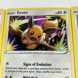 Pokemon TCG Eevee Promo 3 Card LOT SWSH127 SWSH118 SWSH095 - Image 3