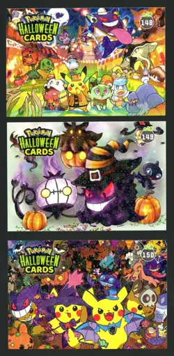 POKEMON HALLOWEEN CARDS * HOLO* 3 CARD LOT - Image 1