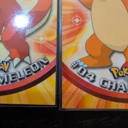 Charmander #04, Charmeleon #05 Holo Topps TV Animation Blue Label Pokemon Card - Image 4