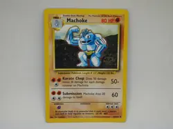 Machoke 34/102 Pokemon TCG Card Base Set Unlimited - Image 1