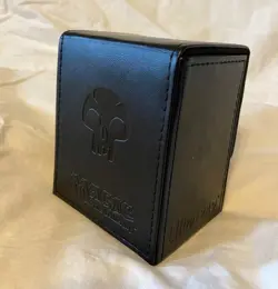Magic: the Gathering MTG Black Mana Leatherette Deck Box 100+ Card Storage - Image 3