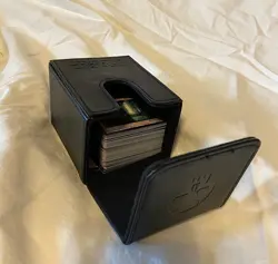 Magic: the Gathering MTG Black Mana Leatherette Deck Box 100+ Card Storage - Image 5