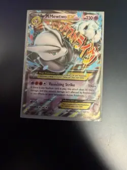 Pokemon M Mega Mewtwo EX Ultra Rare Holo TCG Card - Image 1