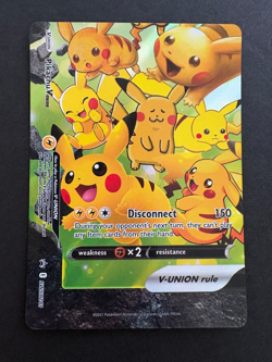 Pikachu V-Union Sword & Shield Promo SWSH141 Pokemon Card - Image 1