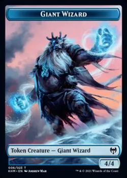Giant Wizard Token x4 - Kaldheim - NM-Mint, English - Kaldheim - Image 1