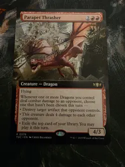 Parapet Thrasher (Extended Art) Commander: Tarkir: Dragonstorm Regular - Image 1