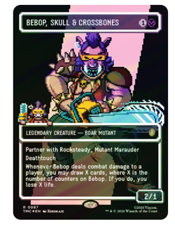 Bebop, Skull & Crossbones - Surge Foil - Borderless Teenage Mutant Ninja Turtles - Image 1