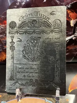 MTG | Grim Tutor✨Silver Laminate FOIL✨ [Secret Lair MSCHF] - Image 1