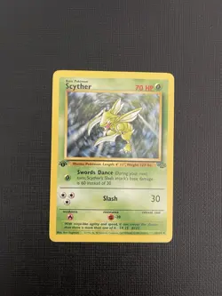 1st Edition Scyther#26/64 Non Holo Rare Jungle Pokemon Card 1999 Vintage English - Image 2