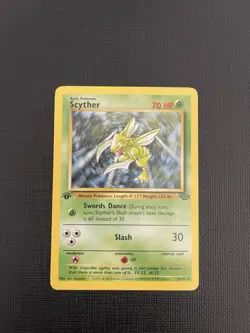 1st Edition Scyther#26/64 Non Holo Rare Jungle Pokemon Card 1999 Vintage English - Image 4