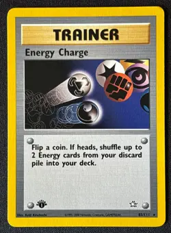 1st Edition Energy Charge Neo Genesis - #85/111 - Vintage Pokemon Card 2000 WOTC - Image 1