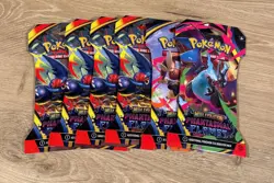 Pokemon Phantasmal Flames Sleeved Booster Pack Lot of 6 - Image 1