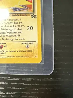 Zapdos #23 Black Star Promo WOTC Vintage Pokemon - Image 5