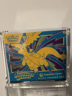 Pokemon TCG- Ascended Heroes Pokemon Center Elite trainer box with acrylic case - Image 1