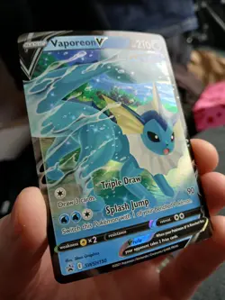 Pokemon TCG Vaporeon V SWSH150 Sword & Shield Black Star Promo Nm - Image 3