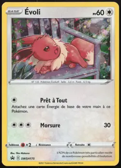 Carte Pokemon Evoli SWSH175 Holo Promo SWSH Francais - Image 1
