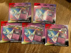 Lot Of 5 Prismatic Evolutions 3 Pack Blister Tech Sticker Pokemon Tcg Sealed - Image 1