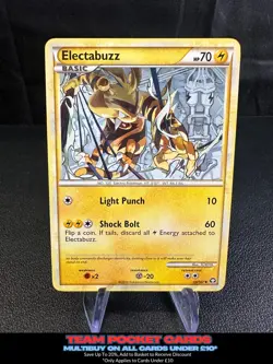 Electabuzz 33/102, HGSS Triumphant, Pokemon, LP - Image 1