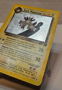Dark Magneton 11/82 Holo Rare SWIRL Unlimited Team Rocket Pokemon 1267 - Image 2