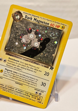 Dark Magneton 11/82 Holo Rare SWIRL Unlimited Team Rocket Pokemon 1267 - Image 4