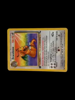 Pokemon 1st Edition Dracolosse - FrenchDragonite 19/62 Fossil Set Vintage 2000 - Image 2