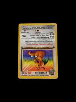 Pokemon 1st Edition Dracolosse - FrenchDragonite 19/62 Fossil Set Vintage 2000 - Image 3