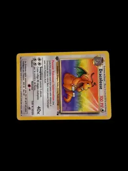 Pokemon 1st Edition Dracolosse - FrenchDragonite 19/62 Fossil Set Vintage 2000 - Image 4