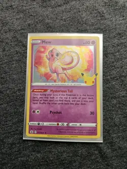 Pokemon TCG Mew 011/025 Celebrations 25th Anniversary Holo Rare NM - Image 4